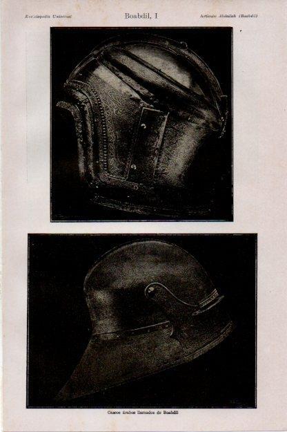 LAMINA V13400: Cascos arabes llamados de Boabdil