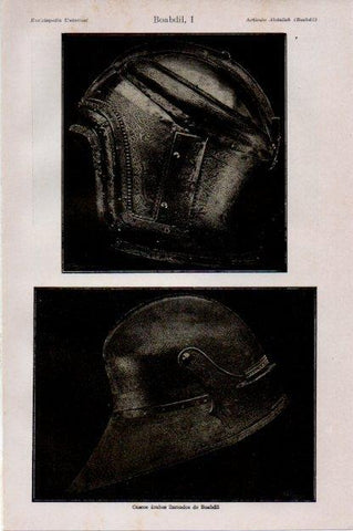 LAMINA V13400: Cascos arabes llamados de Boabdil