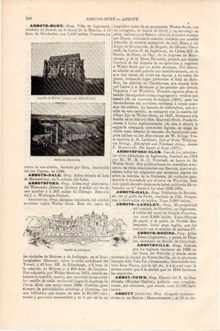 LAMINA V13398: Santa Catalina y Abadia de Abbots-bury