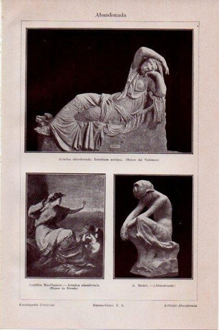 LAMINA V13383: Ariadna abandonada escultura antigua