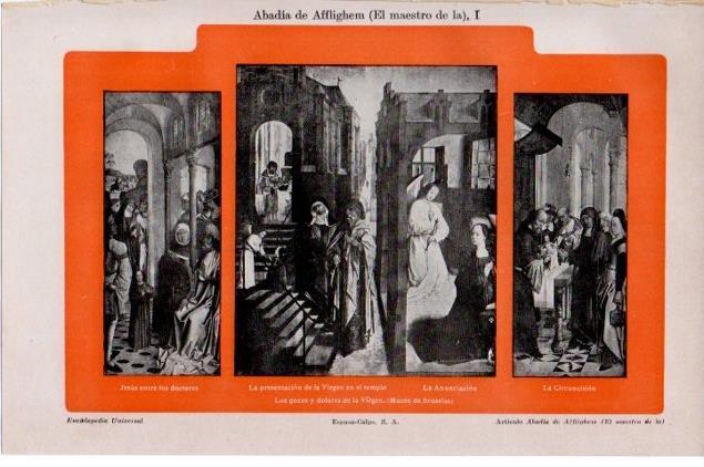 LAMINA V13380: Los gozos y dolores de la Virgen en Museo de Bruselas