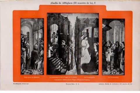 LAMINA V13380: Los gozos y dolores de la Virgen en Museo de Bruselas