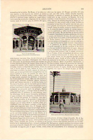LAMINA V13436: Fuente de las abluciones en Mezquita Mohammed Ali