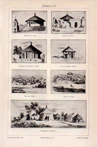 LAMINA V13431: Casas de Abisinia