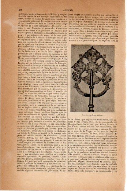 LAMINA V13429: Cruz abisinia en Museo Britanico