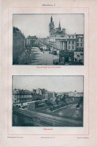 LAMINA V13416: Vistas de Aberdeen, Escocia