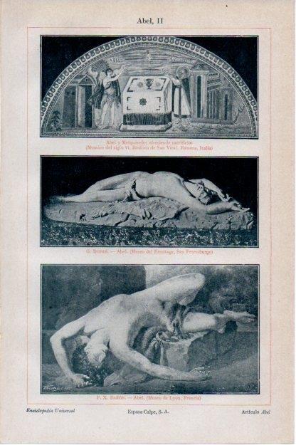 LAMINA V13412: Abel por Dupre y Baron