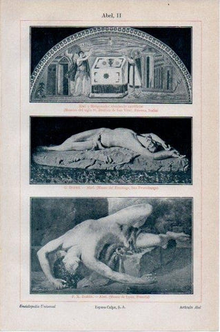 LAMINA V13412: Abel por Dupre y Baron