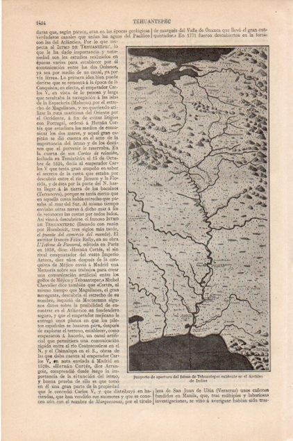 LAMINA V13341: Proyecto de apertura del Istmo de Tehuantepec