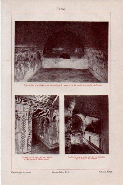 LAMINA V13325: Tumba de Tebas, Egipto