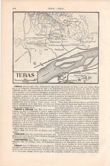 LAMINA V13324: Plano de la antigua Tebas