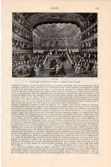 LAMINA V13322: Baile de gala el teatro de San Benito en Venecia