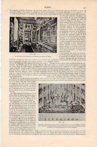 LAMINA V13321: Sala de Escenografia en Museo del teatro de Milan