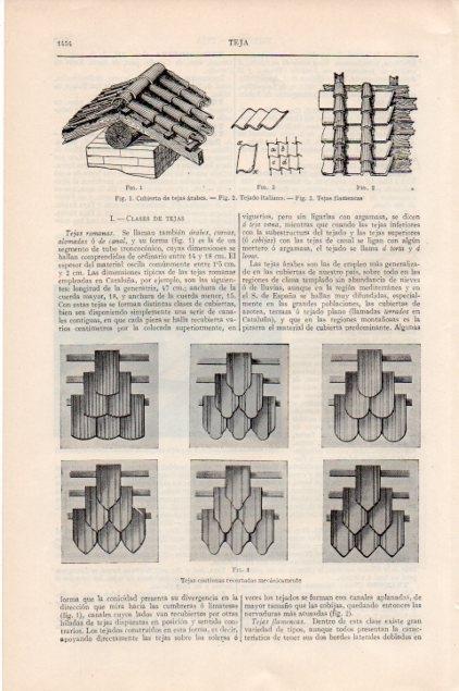 LAMINA V13347: Cubierta de tejas
