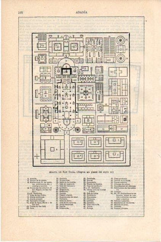 LAMINA V13375: Planta Abadia de San Gall 