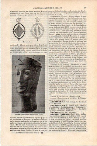 LAMINA V13370: Abadesa en bronce siglo XIII