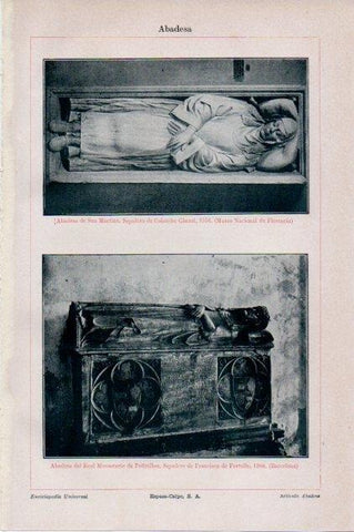 LAMINA V13369: Abadesa de San Martino y Abadesa de Pedralbes