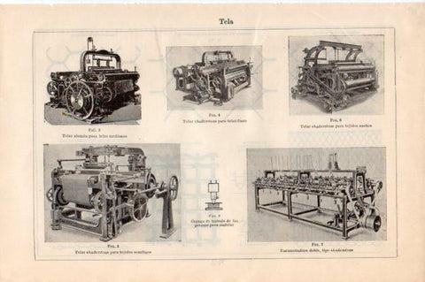 LAMINA V13359: Telares 