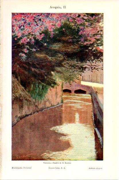 LAMINA V13503: Acequia, por Santiago Rusiñol