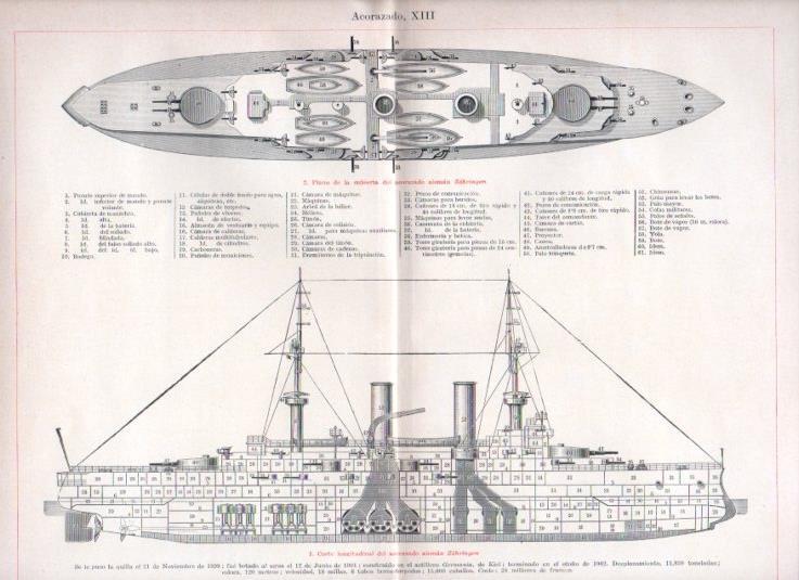 LAMINA V13558: Acorazado Zuhringen