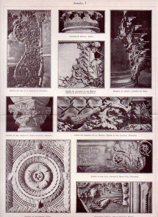 LAMINA V13549: Ornamentos de acanto