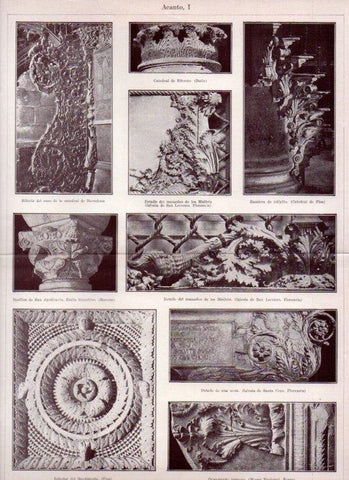 LAMINA V13549: Ornamentos de acanto