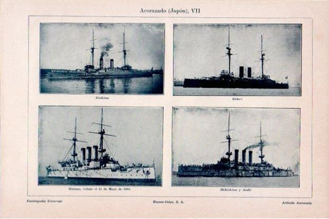 LAMINA V13534: Acorazados de Japon