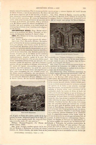 LAMINA V13465: Monte de Abu en Rayaputana