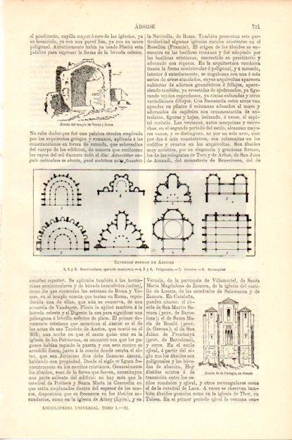 LAMINA V13460: Diversas formas de absides