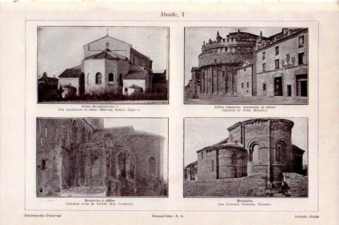 LAMINA V13459: Ejemplos de absides