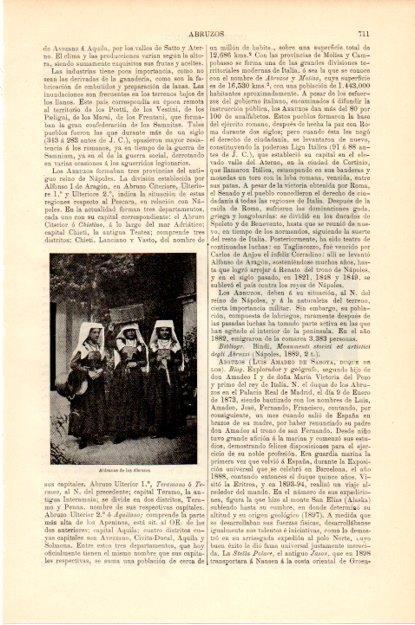 LAMINA V13457: Aldeanas de los Abruzos, Italia