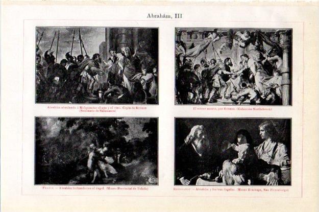 LAMINA V13444: Obras representado a Abraham