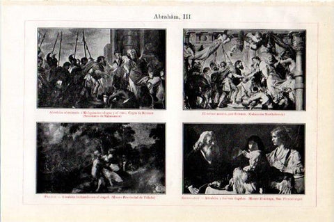 LAMINA V13444: Obras representado a Abraham