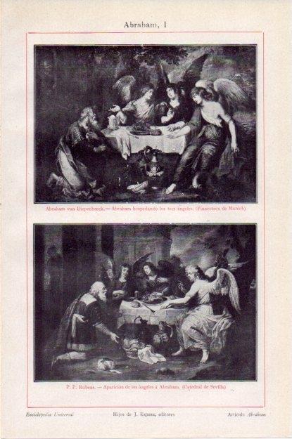 LAMINA V13441: Abraham por Rubens y Diepenbeeck