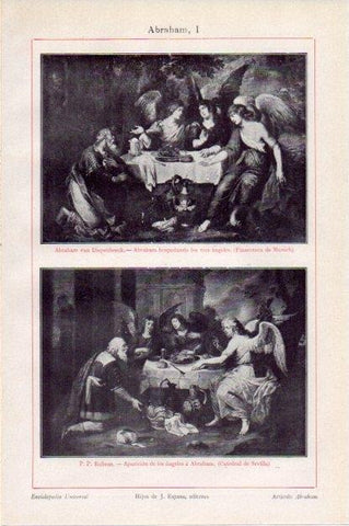 LAMINA V13441: Abraham por Rubens y Diepenbeeck