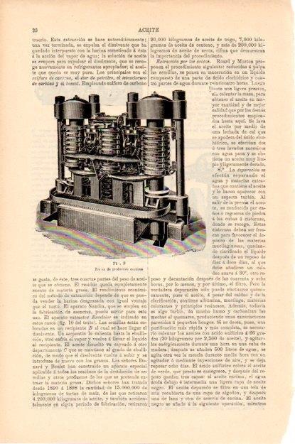 LAMINA V13492: Prensa de produccion de aceite