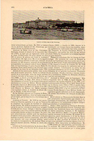 LAMINA V13479: Academia de Bellas Artes en San Petersburgo