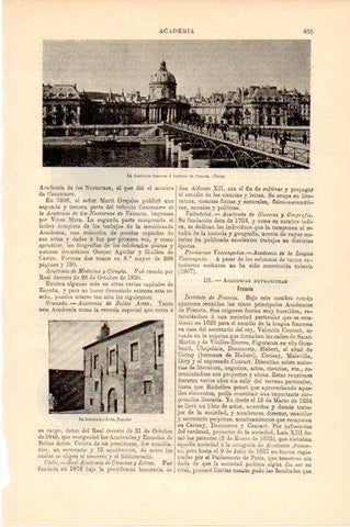 LAMINA V13478: Academia francesa en Paris