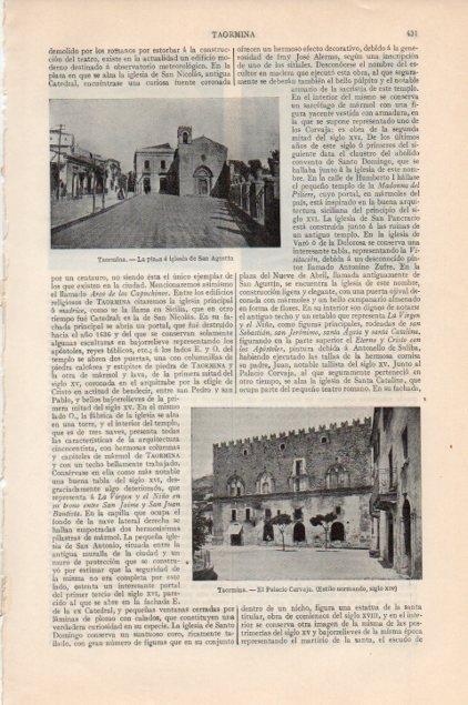 LAMINA V13160: Plaza y Palacio Carvaja en Taormina