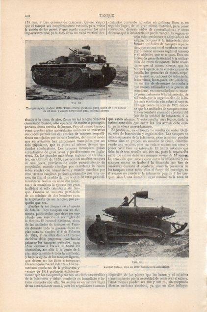LAMINA V13154: Tanques de 1926 