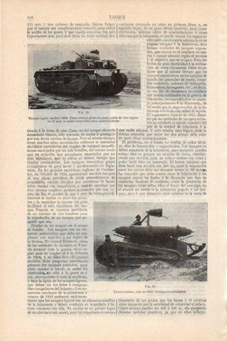 LAMINA V13154: Tanques de 1926 