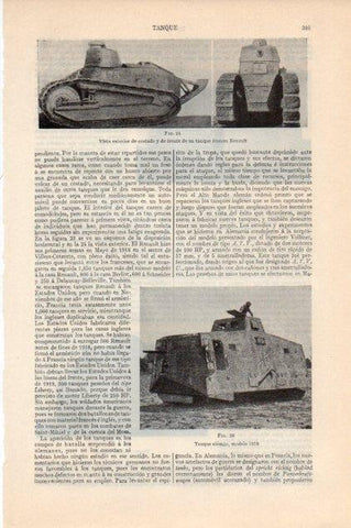 LAMINA V13152: Tanque frances Renault