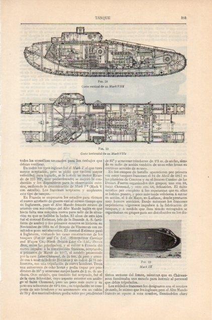 LAMINA V13151: Tanque Mark VIII