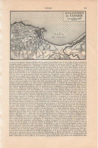 LAMINA V13135: Plano de los alrededores de Tanger