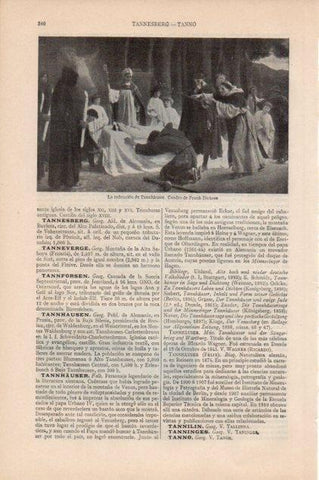 LAMINA V13147: La rendicion de Tannhauser, por F. Dicksee