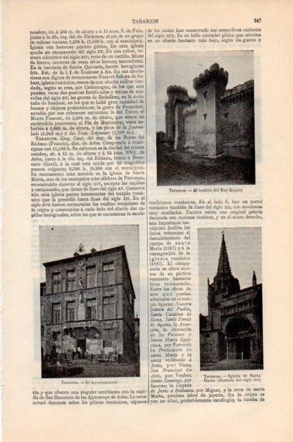 LAMINA V13191: Castillo y ayuntamiento de Tarascon