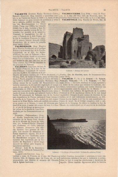 LAMINA V13085: Castillo de Talmont, Francia