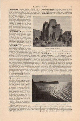 LAMINA V13085: Castillo de Talmont, Francia