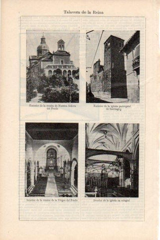 LAMINA V13077: Ermita Virgen del Prado e iglesia parroquial en Talavera de la Reina