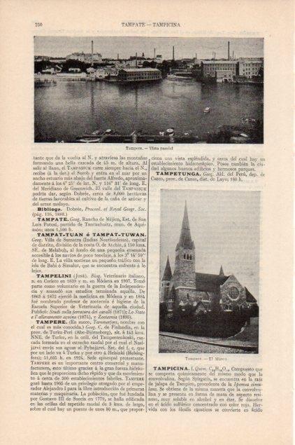 LAMINA V13124: Vista y museo de Tampere, Finlandia
